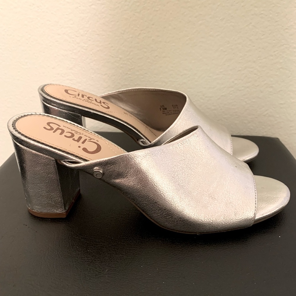 Silver Retro Heels